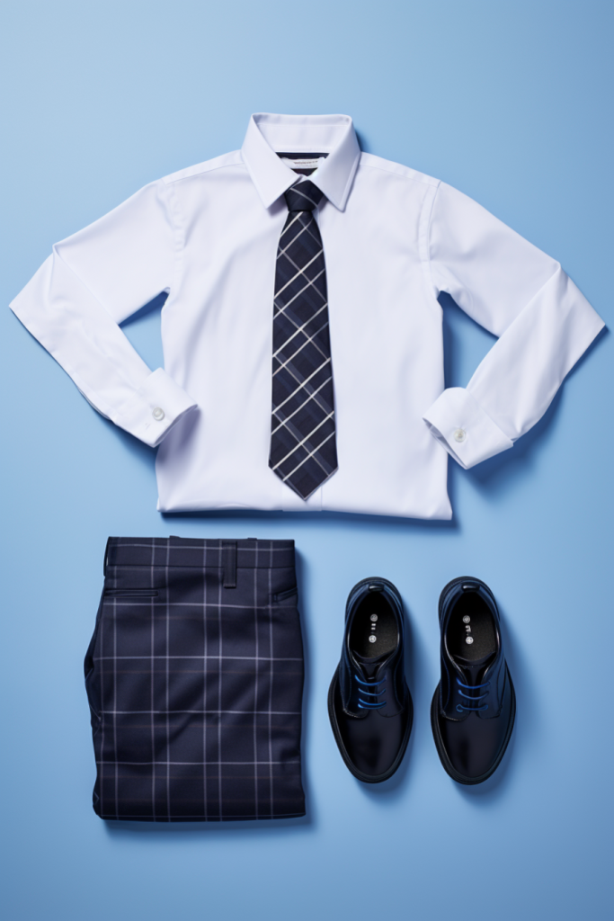 校园风格服饰套装图片摄影图