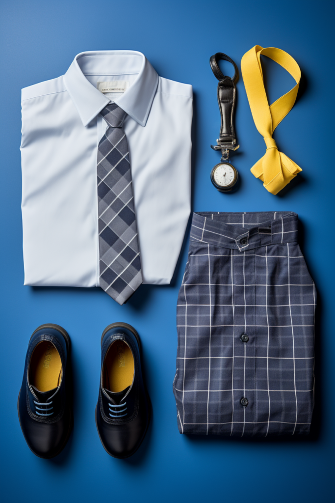 青春校服套装校园服饰图片摄影图