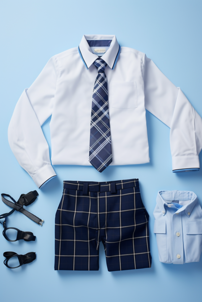 青春校服套装校园服饰图片摄影图