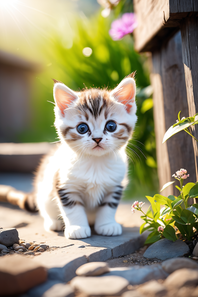 动物猫科动物幼崽摄影图图片