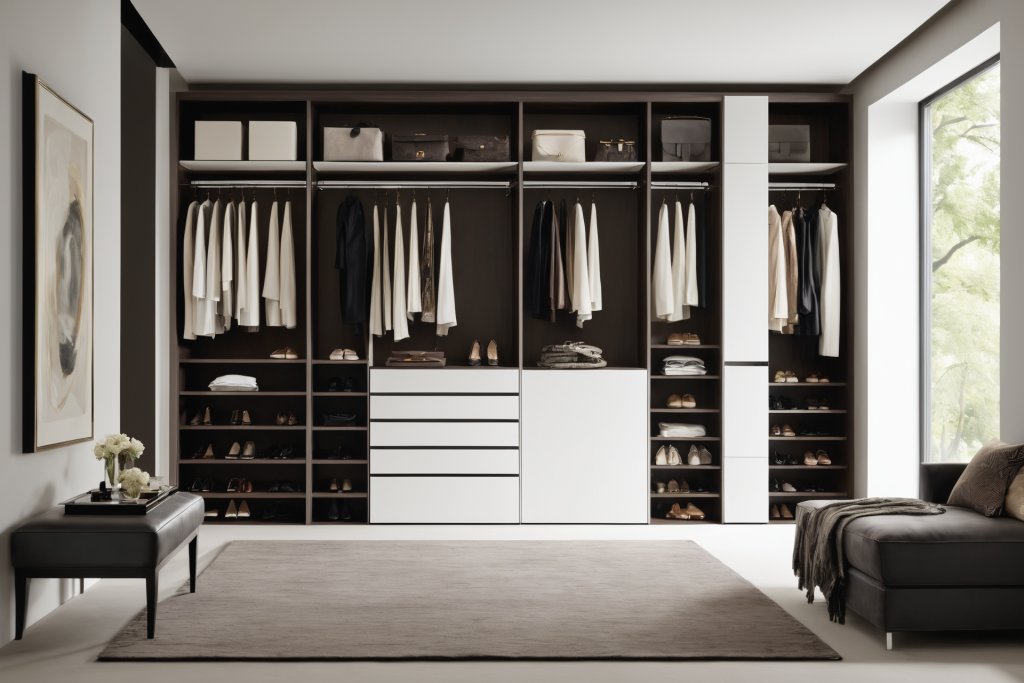 设计创意陈列服饰衣柜摄影图图片