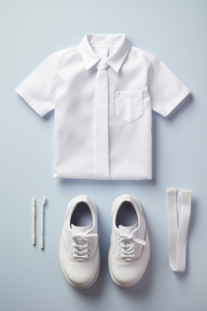 衣服衬衫校服套装图片摄影图