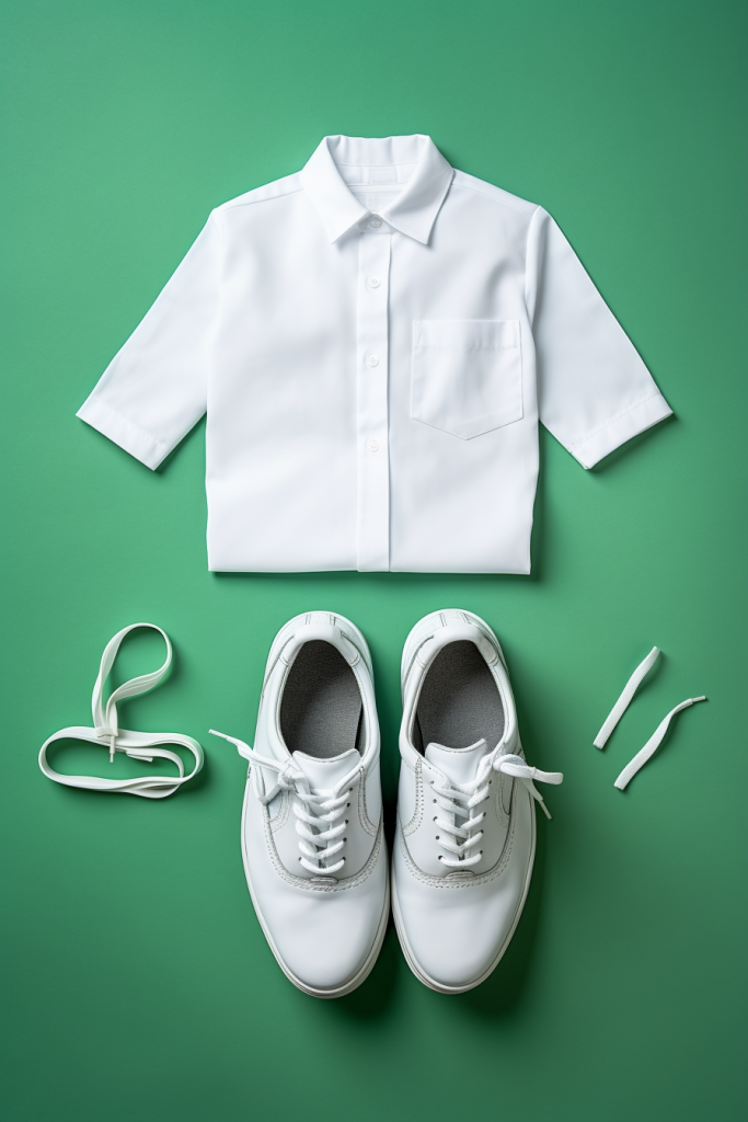 衣服衬衫校服套装图片摄影图