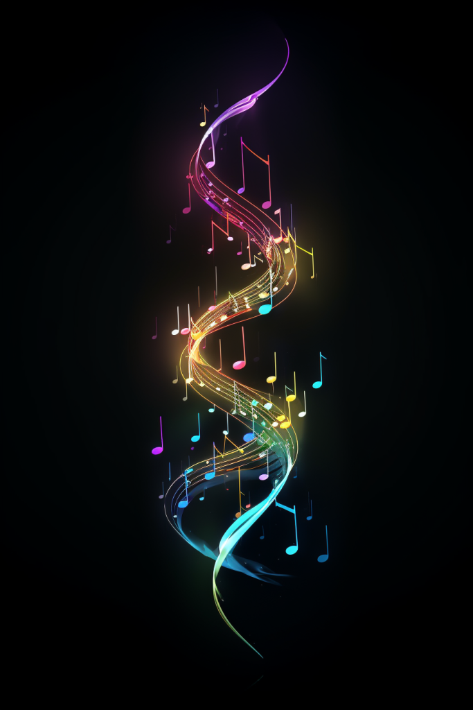 彩色音符设计图片