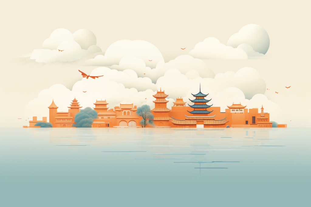 苏州旅游插图插画