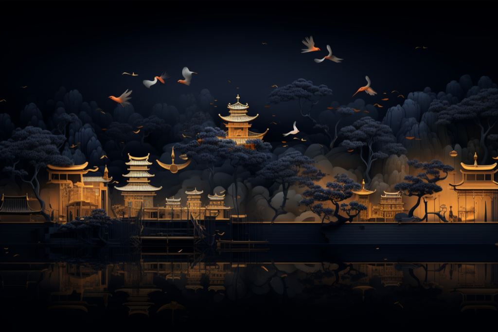 苏州旅游插图插画