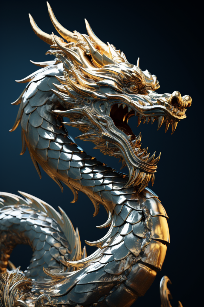 潮流机器金属铠甲龙模型图片