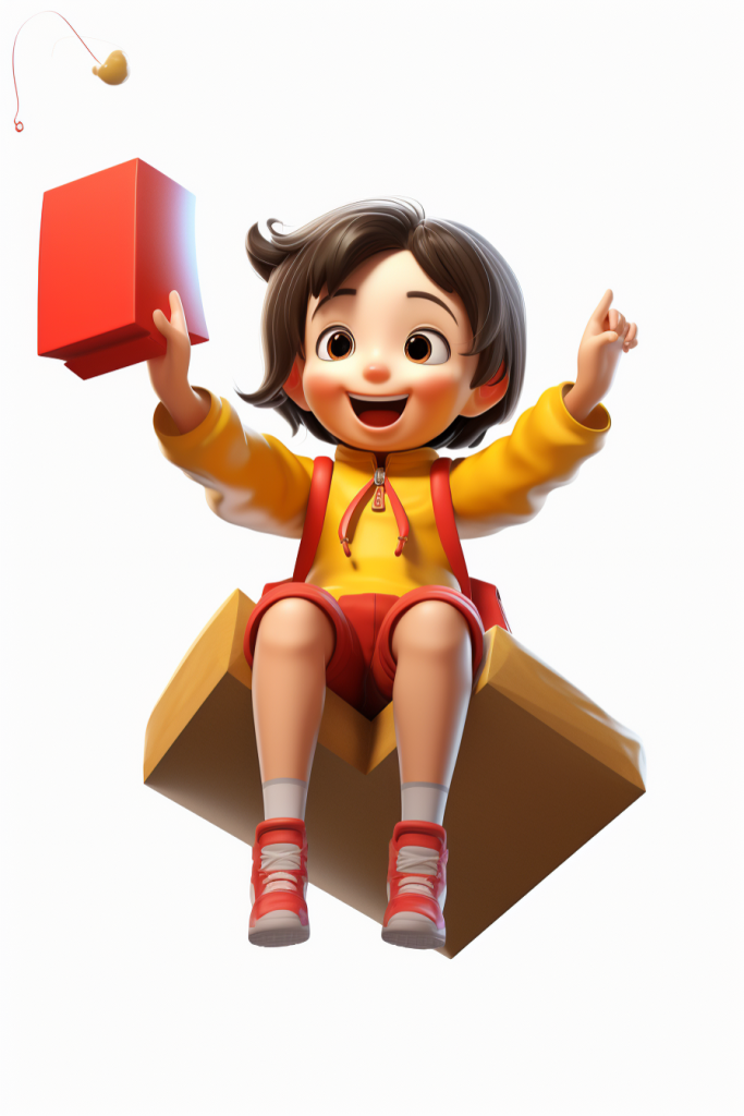 礼物场景气球人像儿童模型图片
