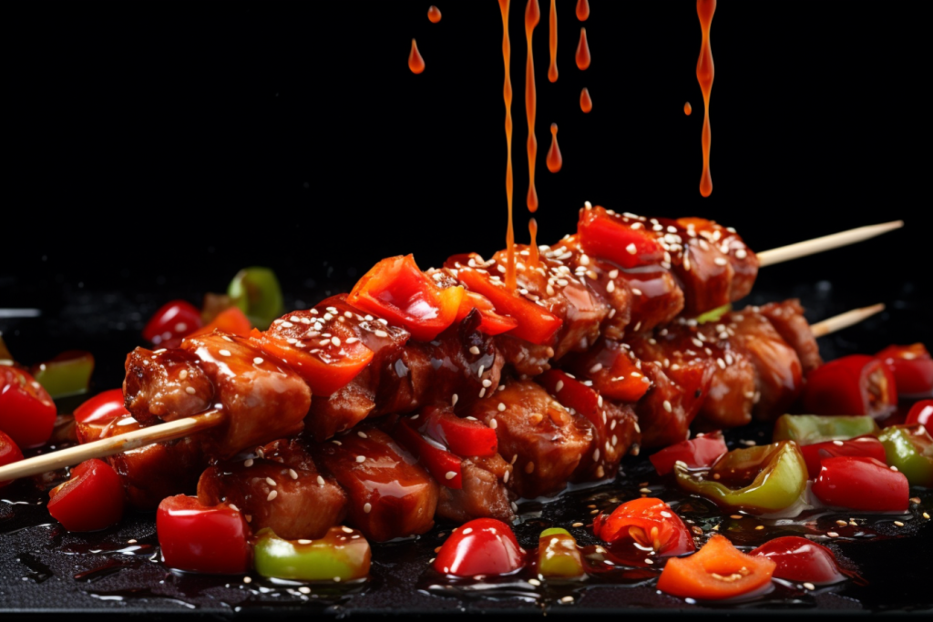 现烤食物食品肉串烧烤图片摄影图