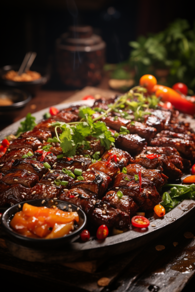 炭烤食物食品美食炭烤烧烤图片摄影图