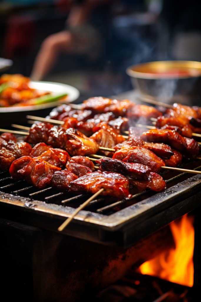肉串烤炉食品烧烤图片摄影图