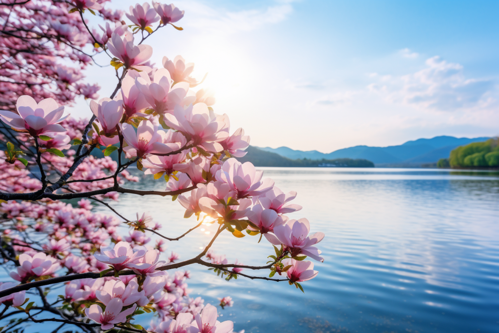 景色春景花卉图片摄影图