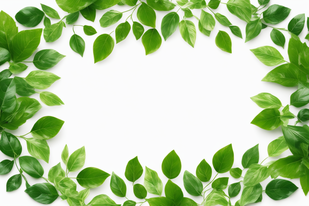 素材艺术植物树叶绿叶背景元素边框元素