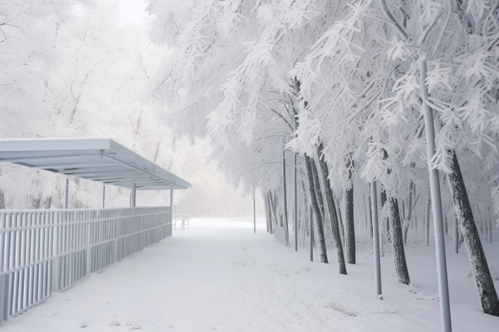 自然雪景雪地图片摄影图