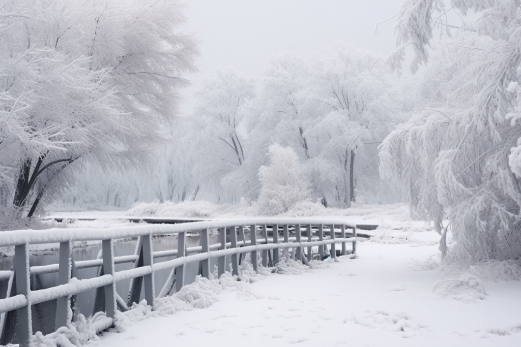 冬季大雪风景图片摄影图