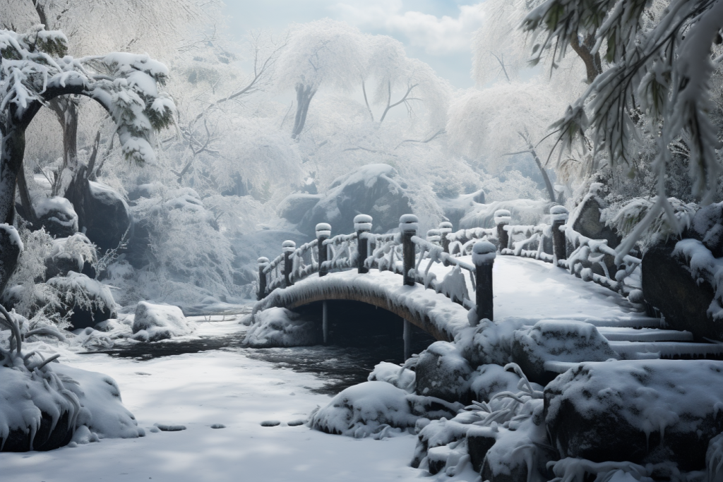 冬季大雪风景图片摄影图