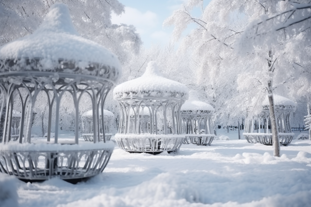 下雪风景图片摄影图
