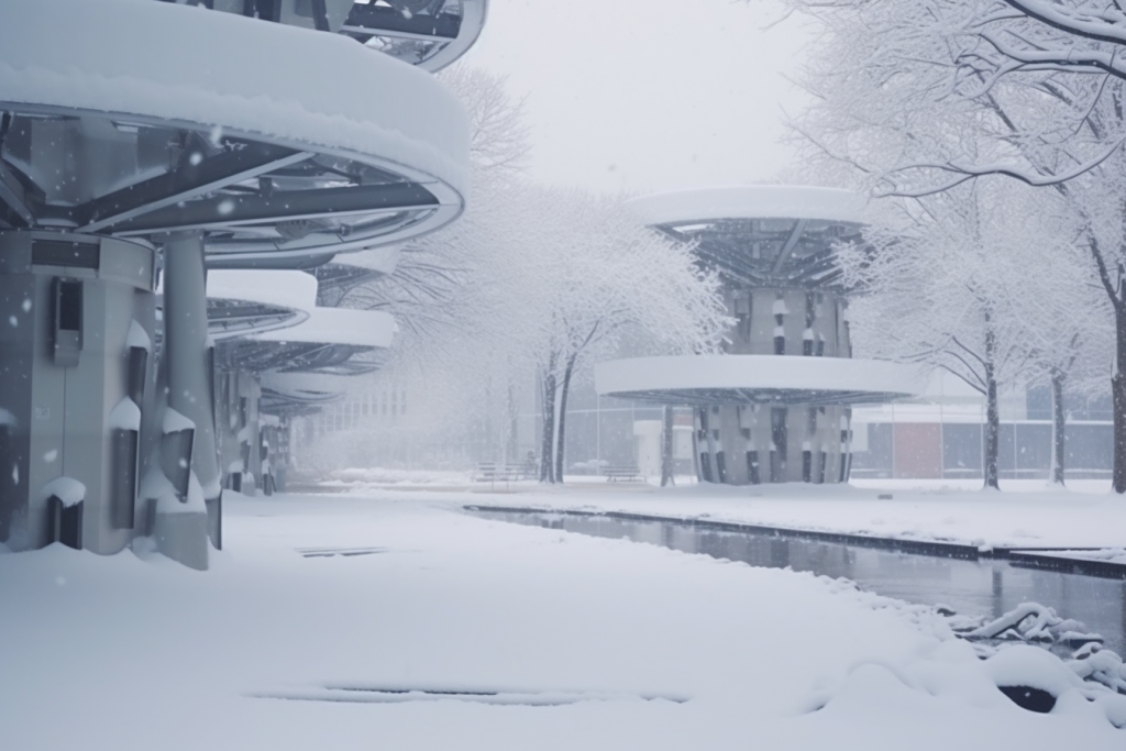 下雪风景图片摄影图