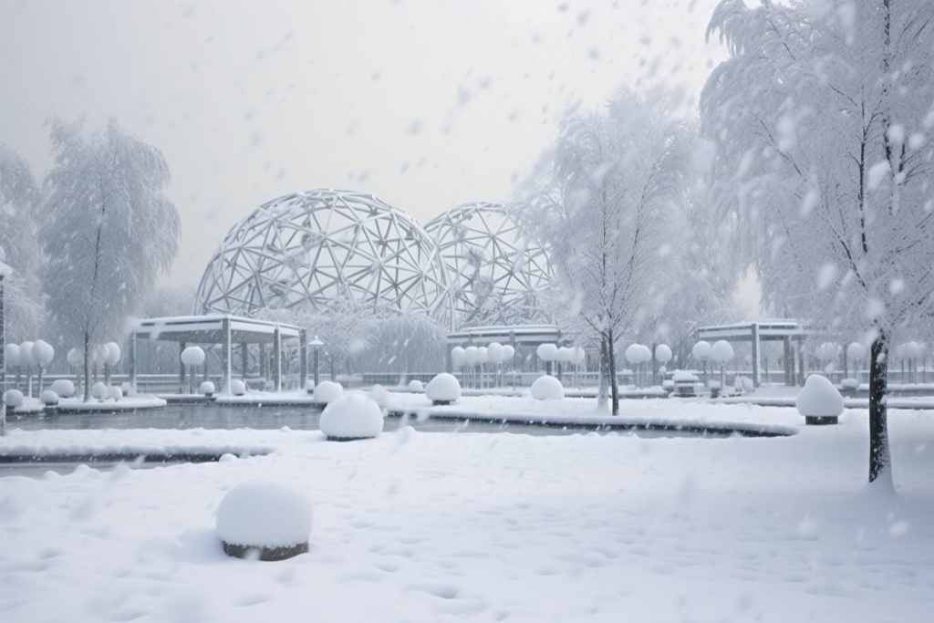 下雪风景图片摄影图
