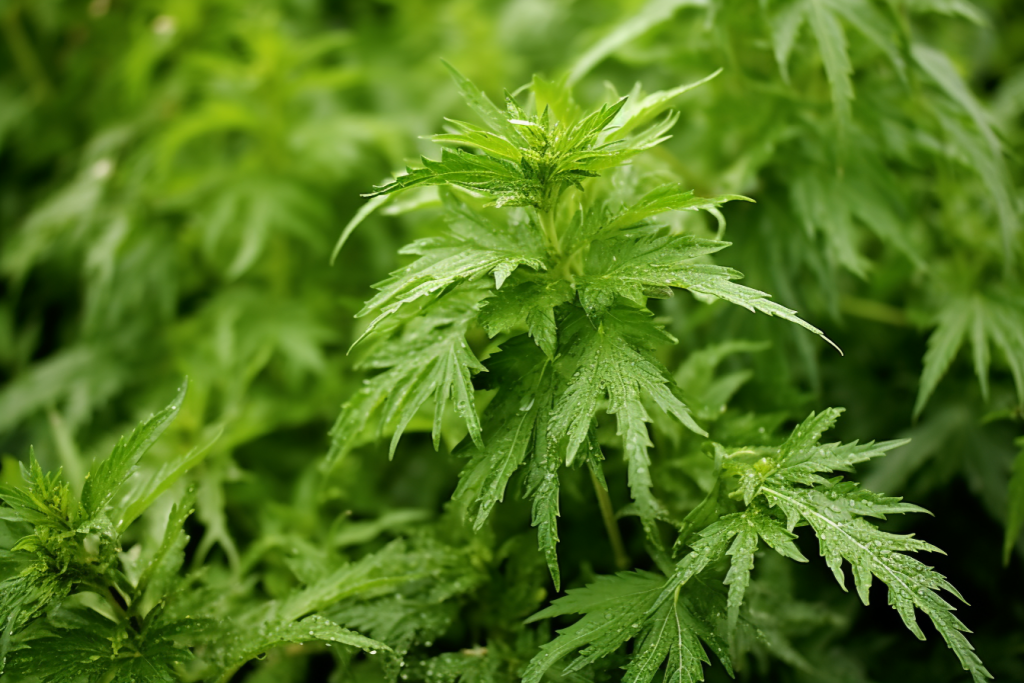 艾叶遏草种植植株艾蒿叶图片摄影图