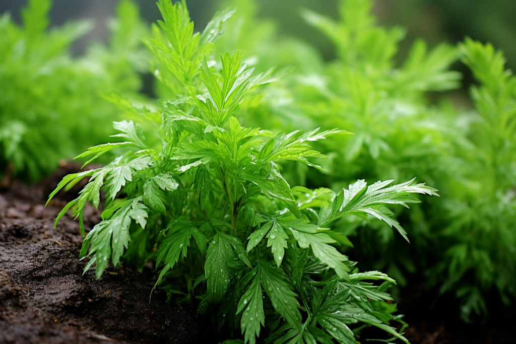 艾叶遏草种植植株艾蒿叶图片摄影图