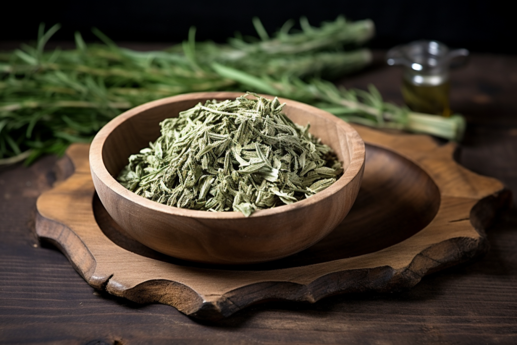 草药中药艾蒿叶遏草植物艾草图片摄影图