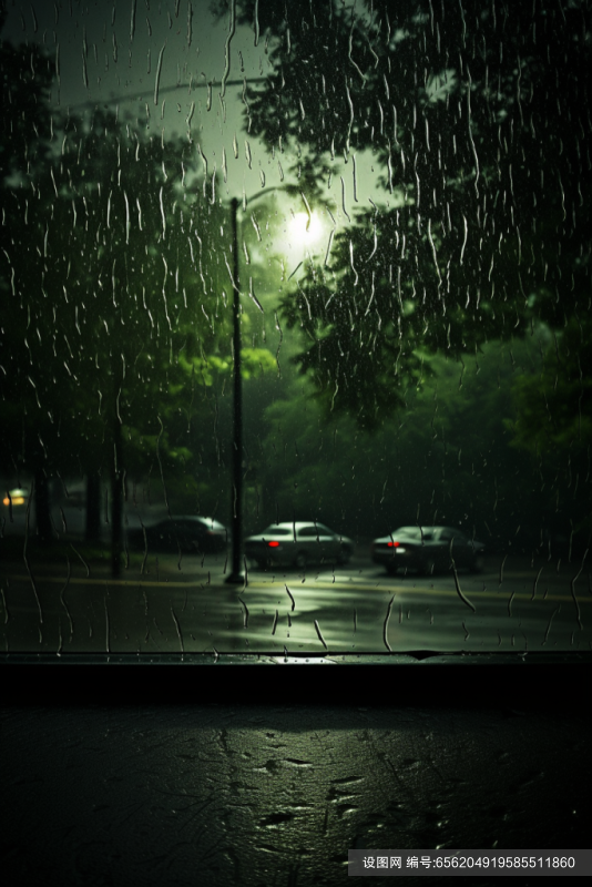 大雨暴雨下雨天气图片摄影图