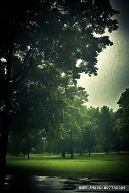 雨季下雨天气图片摄影图