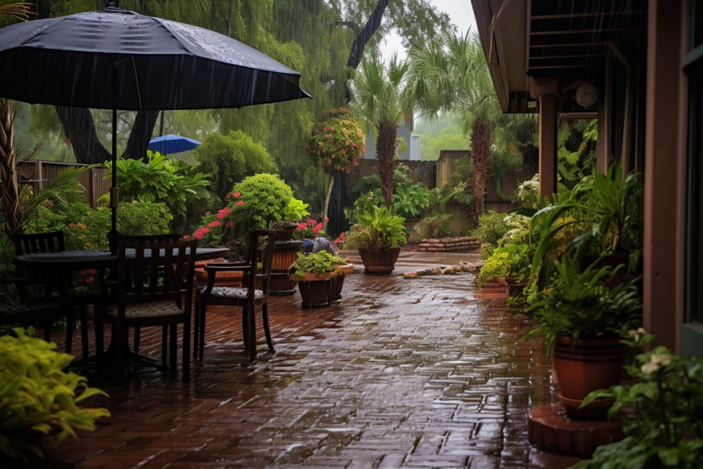雨天暴雨自然天气摄影图