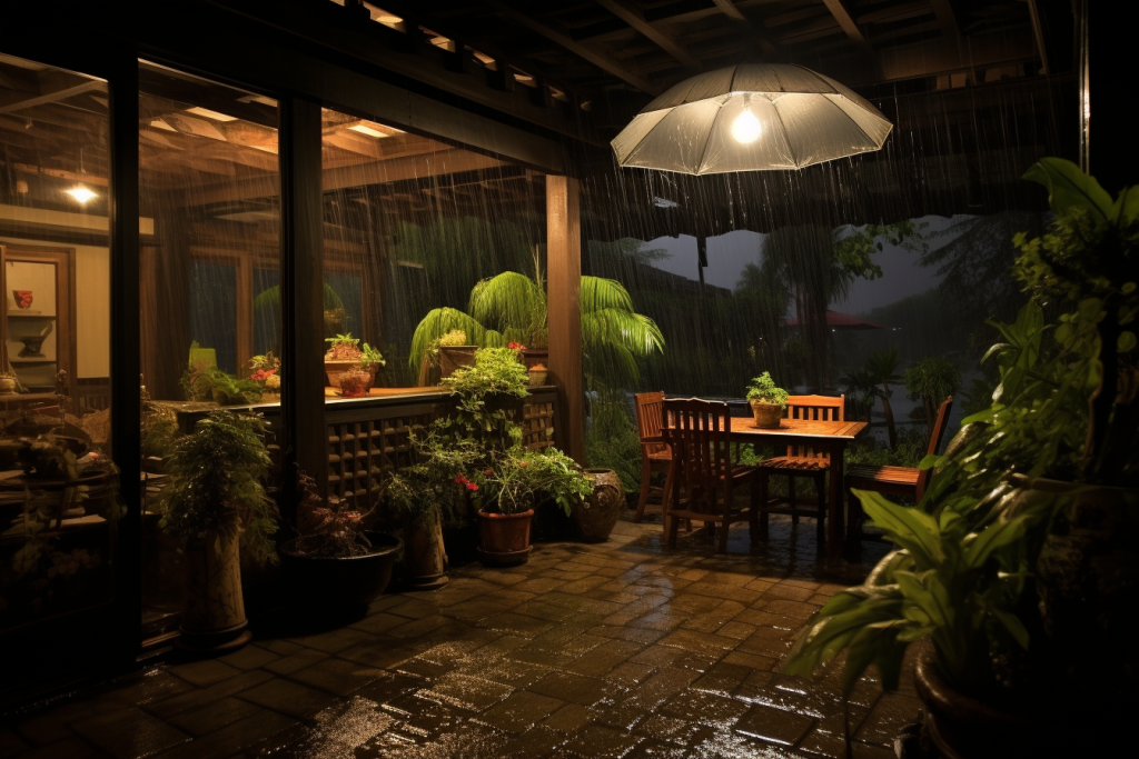 雨天暴雨自然天气摄影图