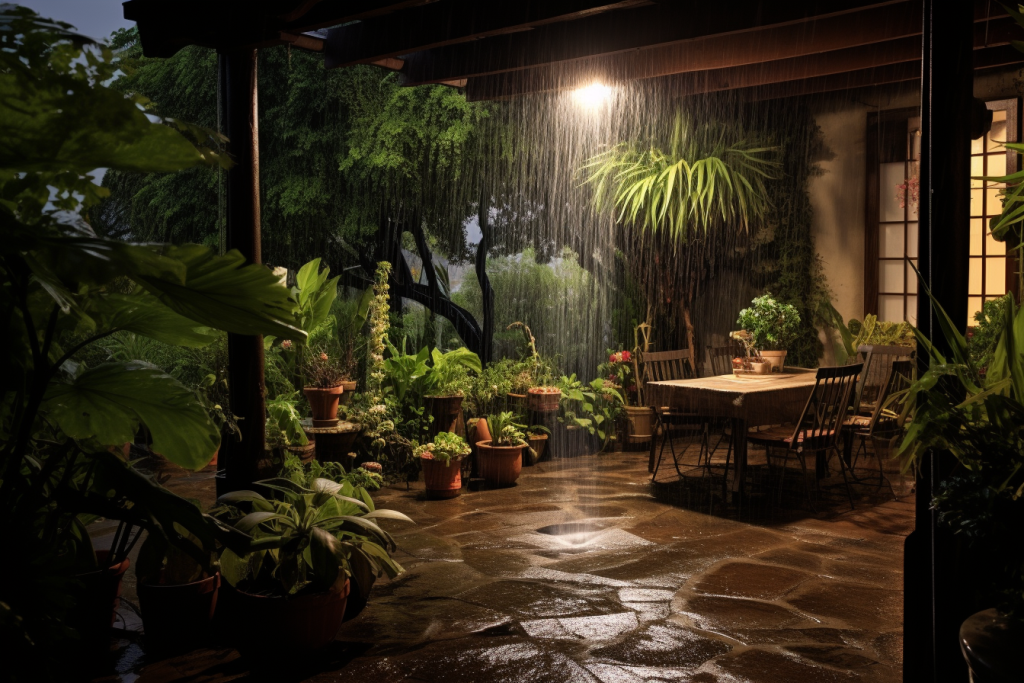 雨水雨天暴雨雨季摄影图图片