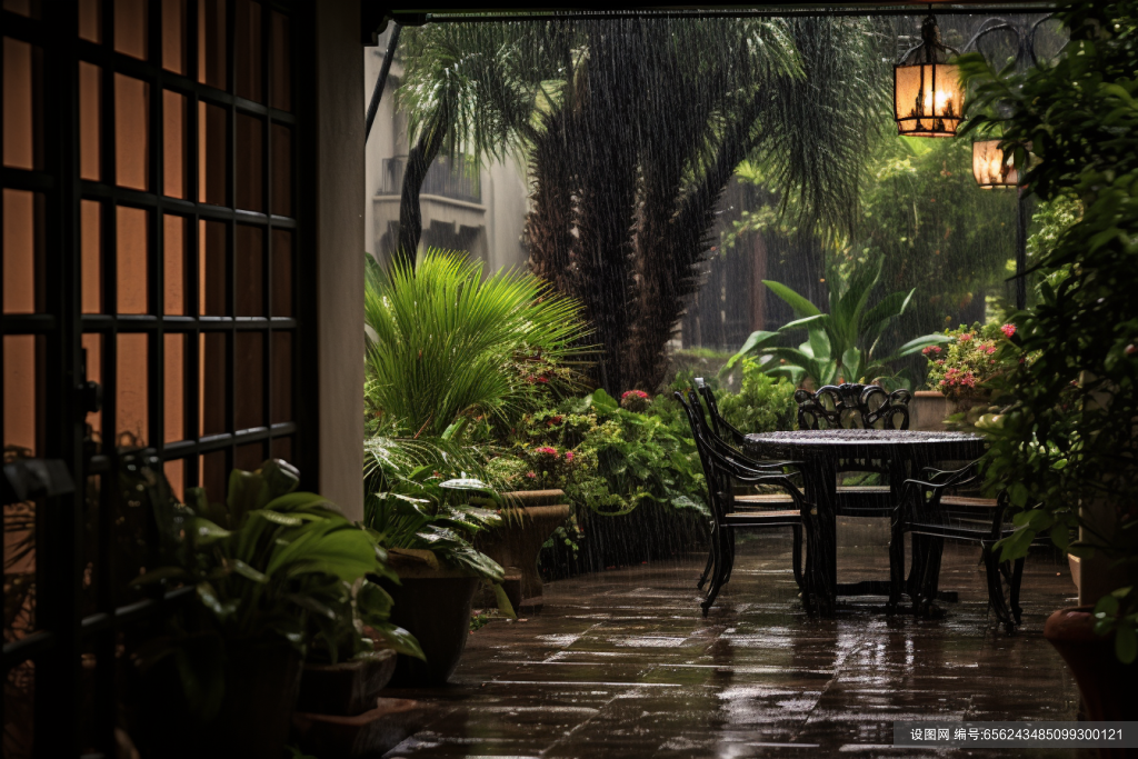 下雨雨天雨季暴雨天气摄影图图片