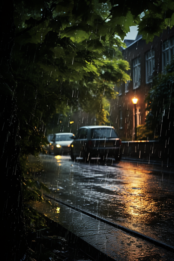 气候倾盆大雨大雨环境暴雨天气摄影图图片