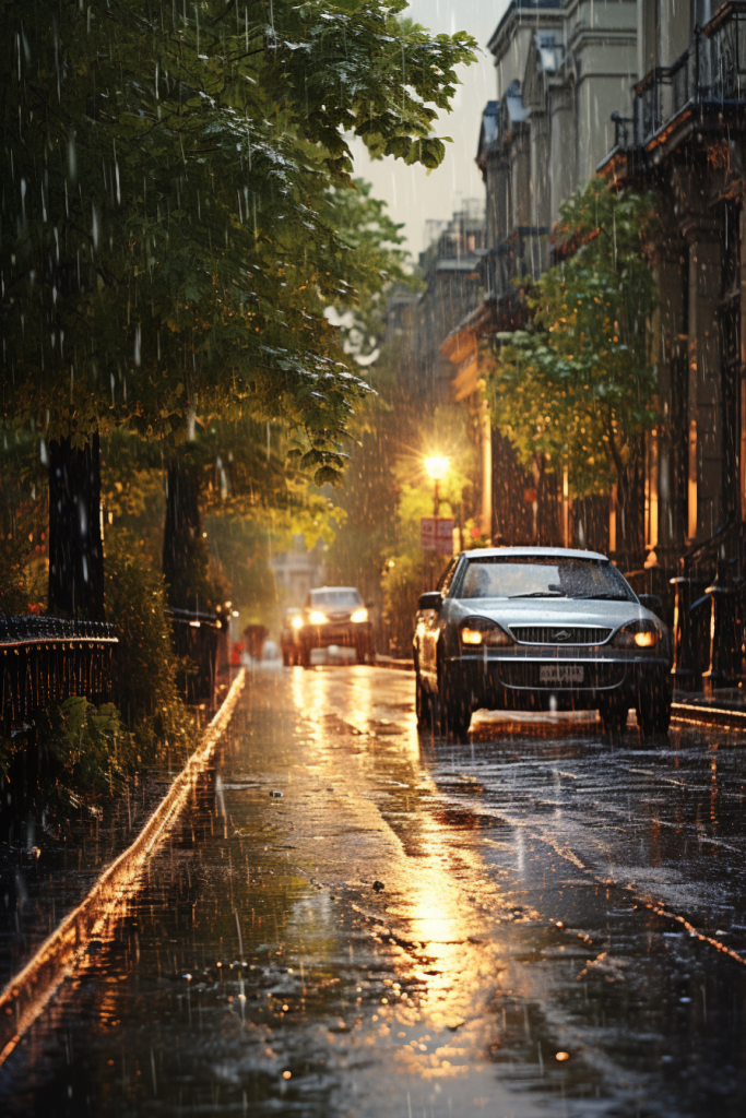 气候倾盆大雨大雨环境暴雨天气摄影图图片