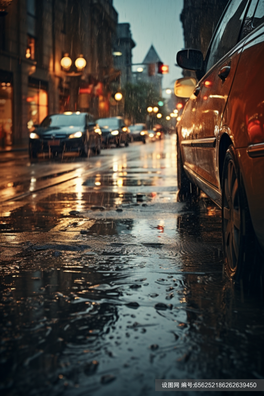 暴雨天气雨天雨季自然气候摄影图图片