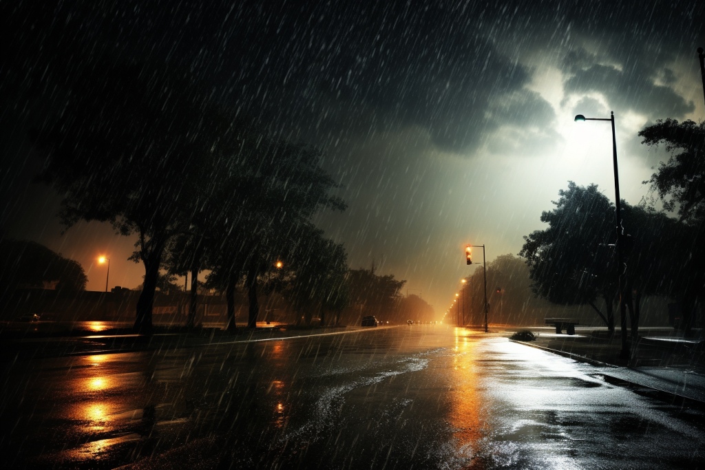 天气大雨摄影图图片