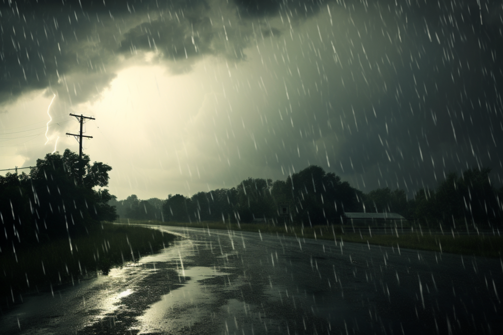 天气大雨摄影图图片