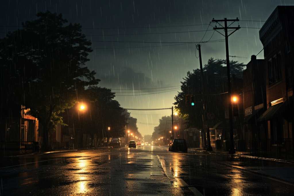 时节大雨摄影图图片