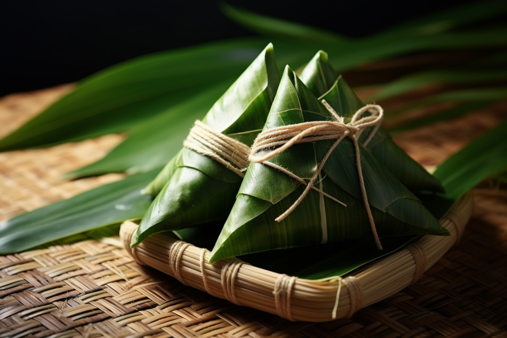 芦苇叶粽子图片摄影图
