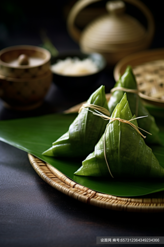 美食食物粽子图片摄影图