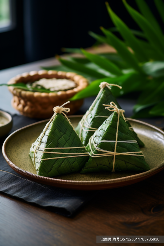 美食食物包粽子食品传统节日粽子图片摄影图