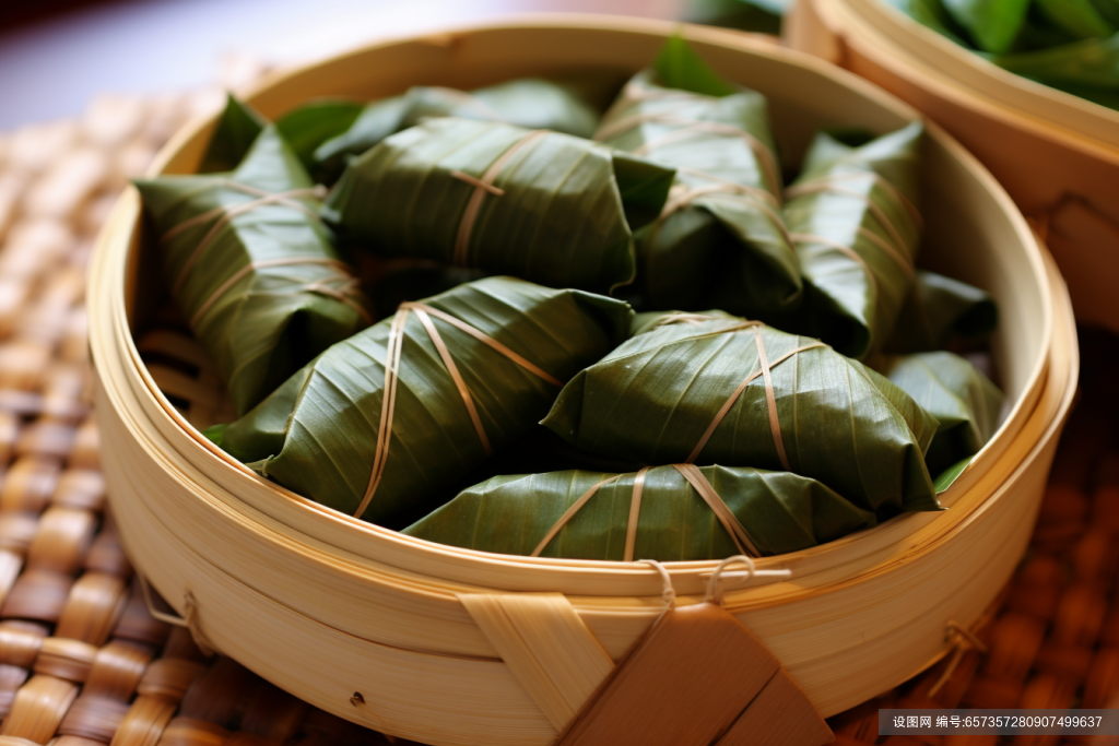 食物包粽子食品粽子图片摄影图