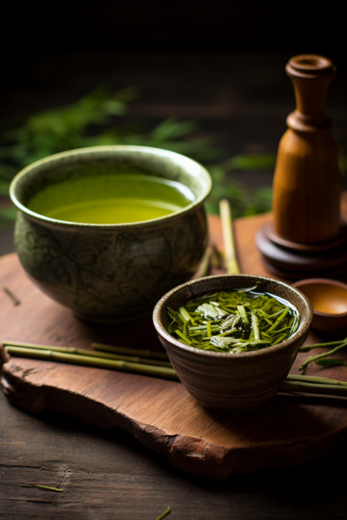 茶多酚嫩芽新鲜植物茶叶图片摄影图