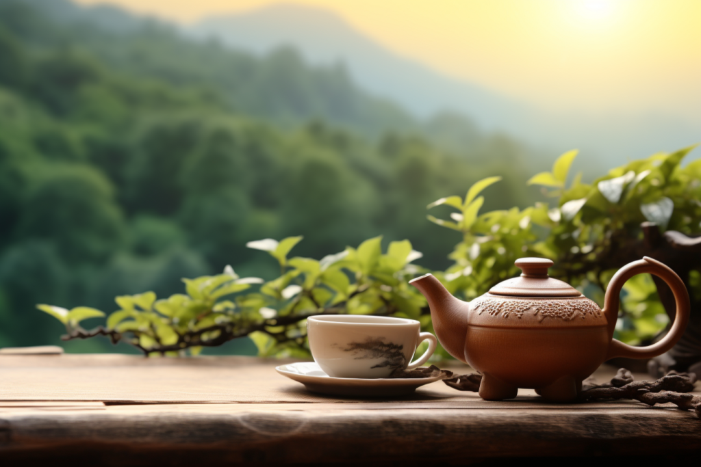 茶壶风景茶杯图片模型