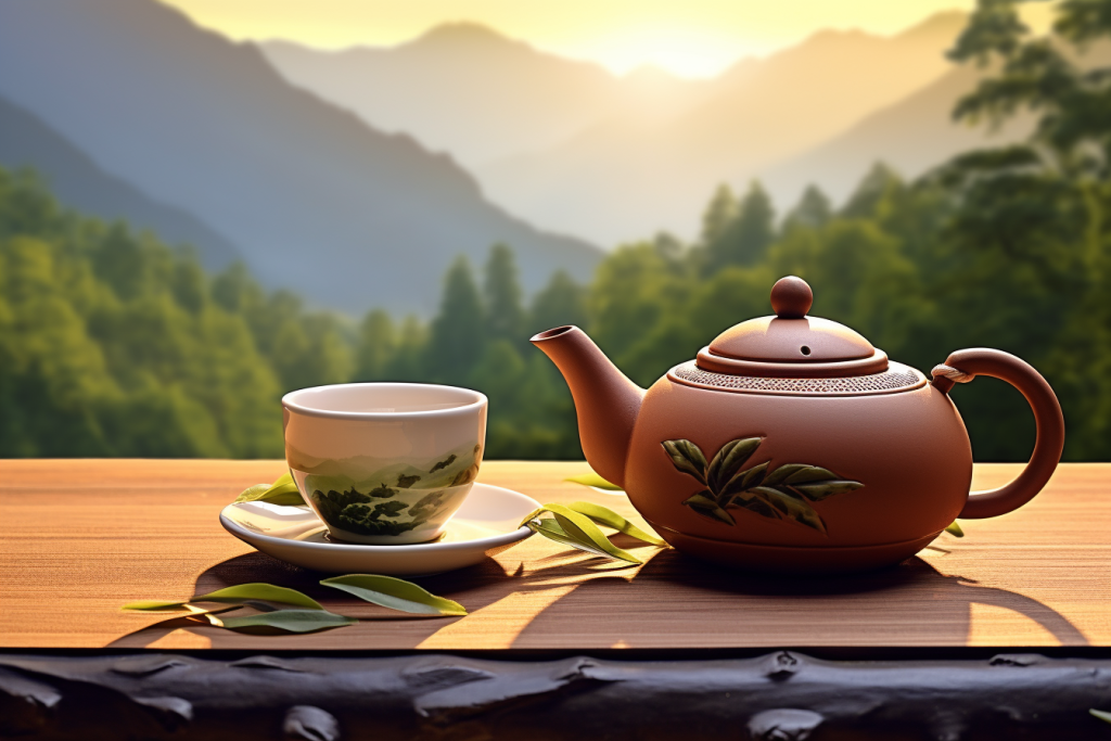 茶壶风景茶杯图片模型