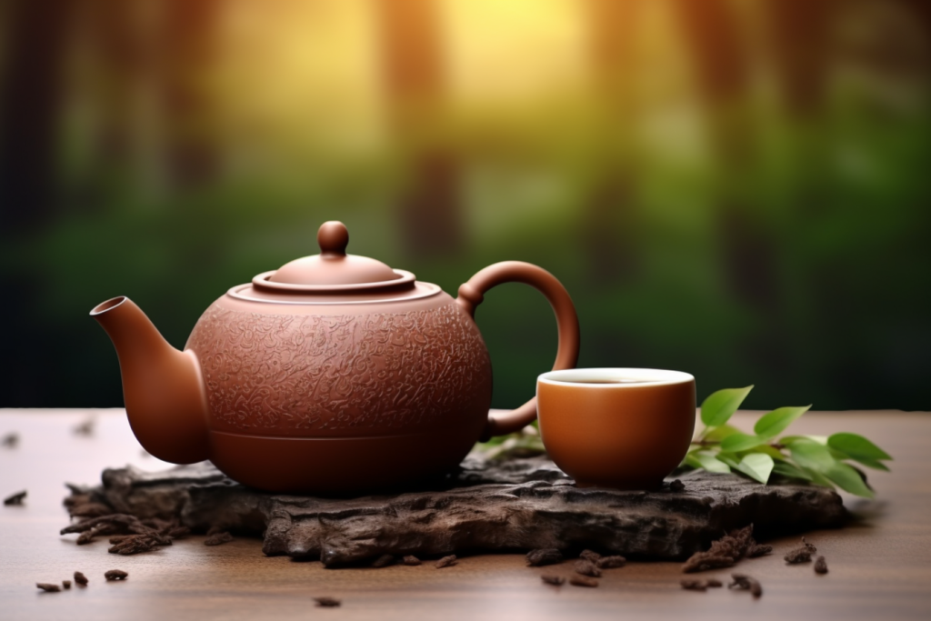风景山川工艺品户外喝茶茶壶图片模型