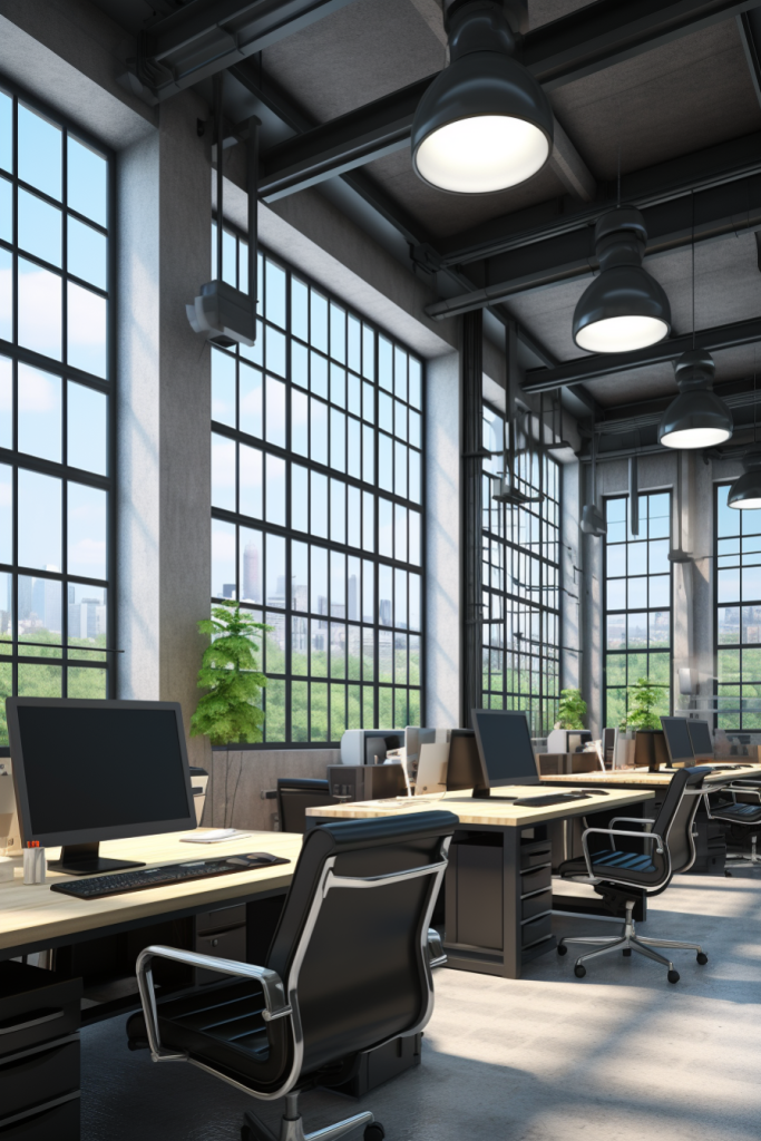 室内办公桌办公室图片摄影图