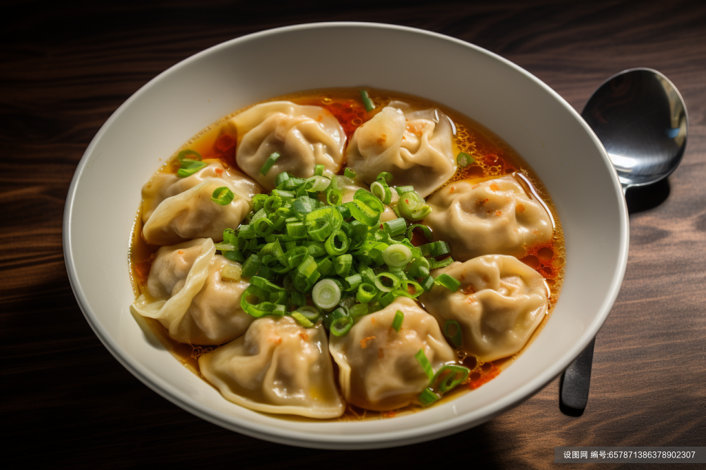 美味食物手工饺子汤饺猪肉水饺图片摄影图