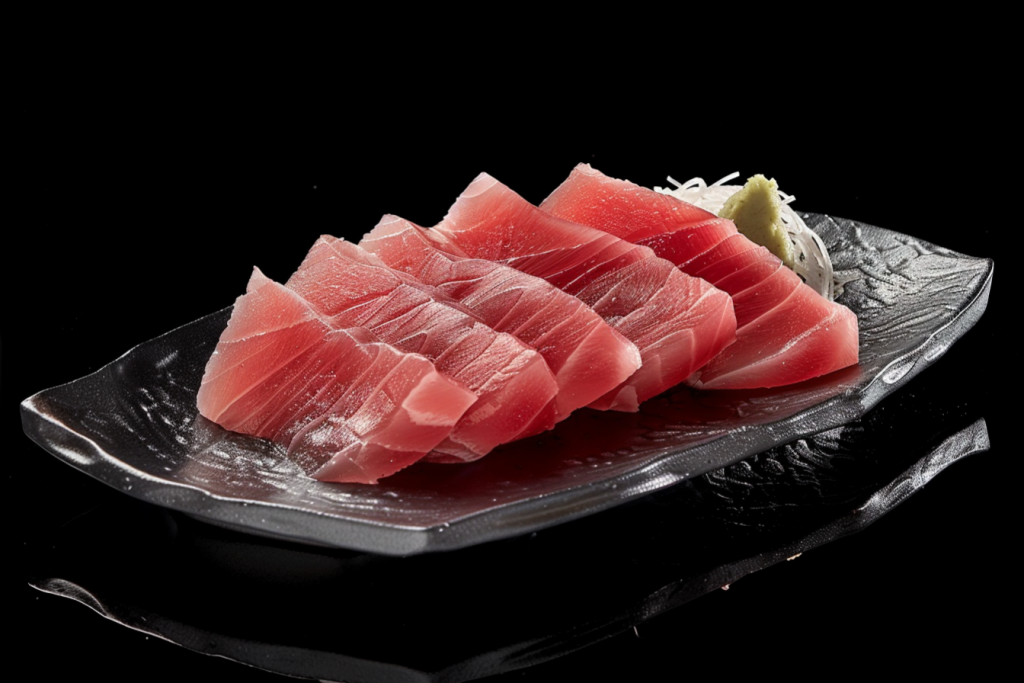 鱼肉美味食物金枪鱼刺身图片摄影图