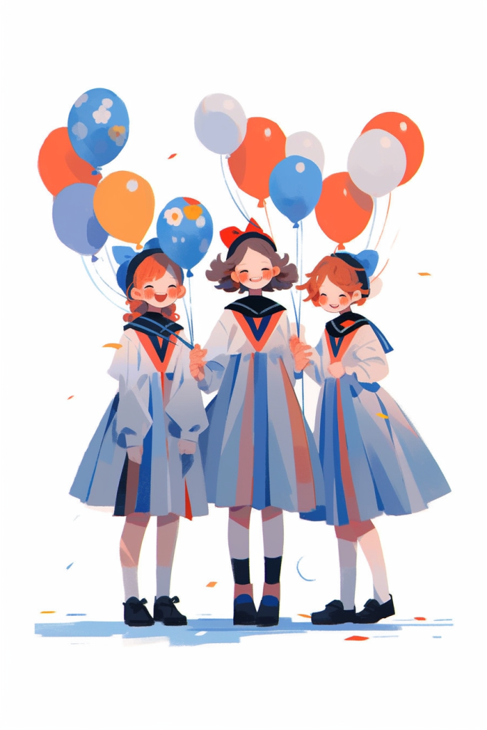 扁平愚人节恶搞派对活动插画